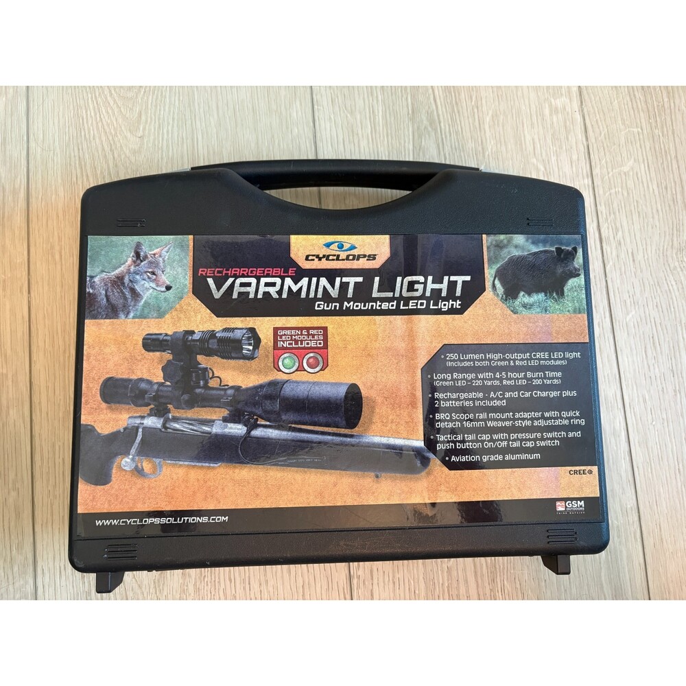 Cyclops VB250 Varmint Light - 888151007792 rechargeable mounted led light NIP